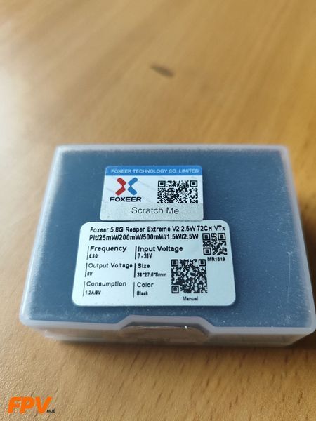 Відеопередавач Foxeer Reaper Extreme V2 5.8G VTX 2500mW на 72 канали Foxeer 5.8G фото
