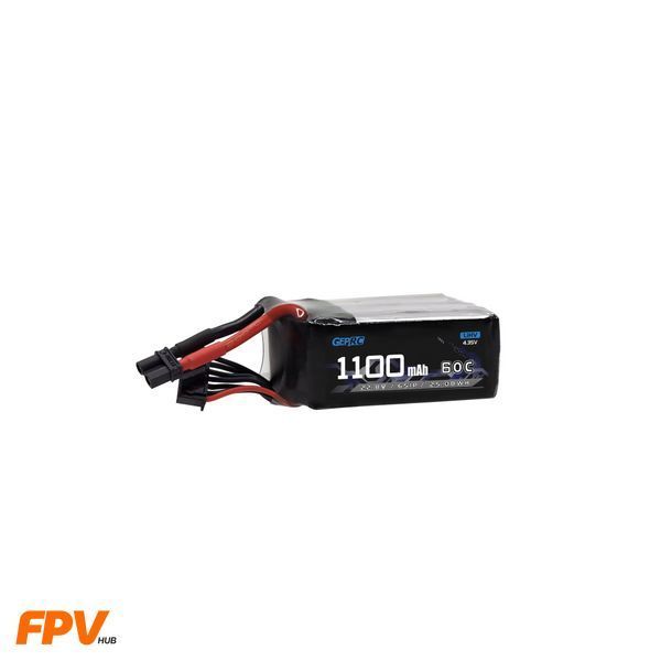 Літій-полімерний акумулятор високої напруги GEPRC 1100mAh 60C/110C 4.35V LiHV Battery 6S XT-60 GPRC110060CLIHV фото