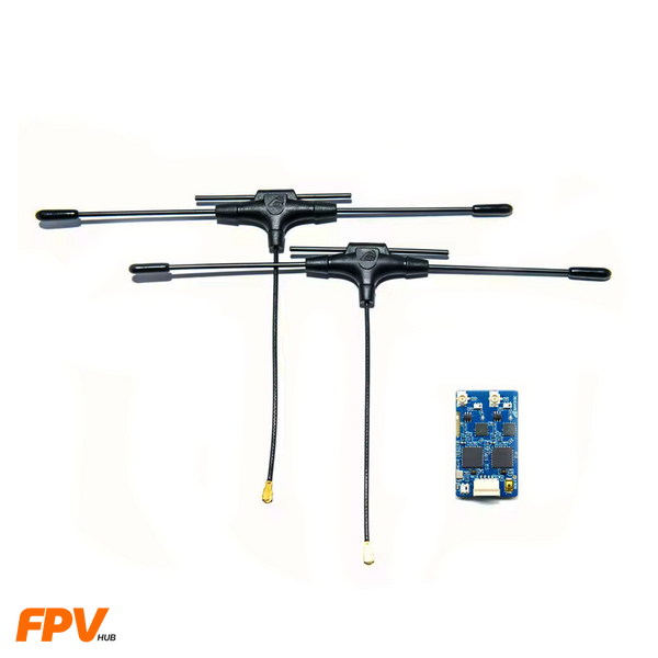 Приймач BAYCKRC 900MHz/2.4GHz ELRS Dual Band Gemini з двома антенами Приймач BAYCKRC 900MHz/2.4GHz ELRS Dual Band Gemini фото