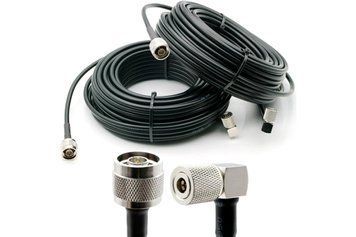Антенний кабель Alientech RG8 QMA to N-type 30 м RG8-Q-JW/N-JW-30 фото